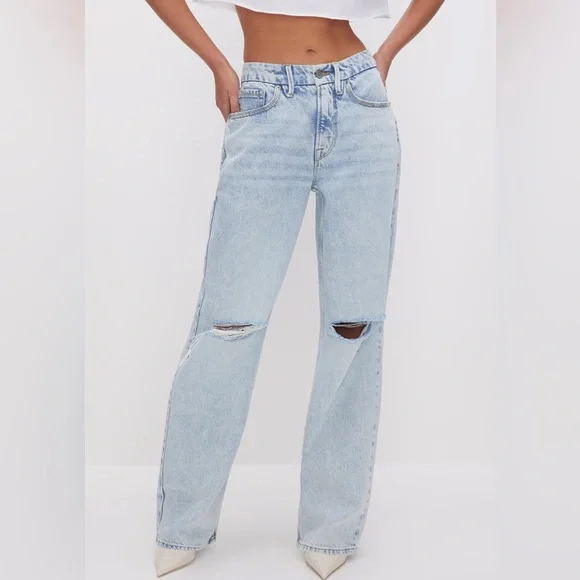 GOOD AMERICAN Good 90’s Relaxed Jeans - Picture 3 of 10